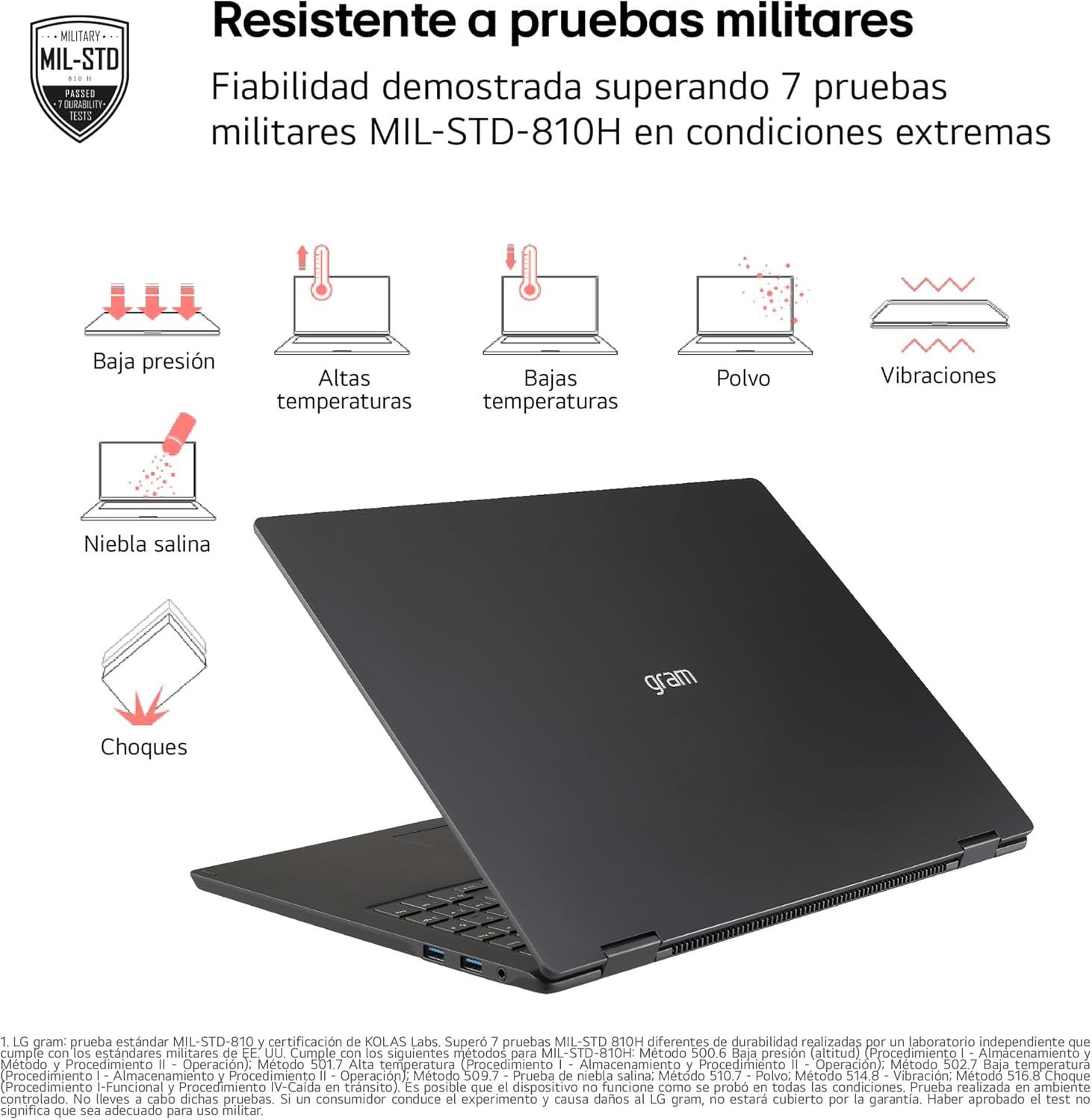 16Z90TL-G.AU85BN - Port�til LG gram Intel Core Ultra 7-258V 32Gb 512Gb SSD C�mara FHD 2xUSB-A 3.0 2xUSB4 1xHDMI 2.1 WiFi 7 Bluetooth 5.3 16