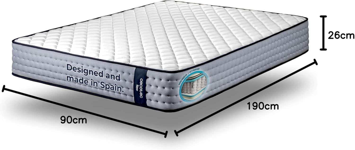 A01_EU01_102713 - Colch�n CECOTEC Flow 6700 Hybrid 90x190 (A01_EU01_102713)
