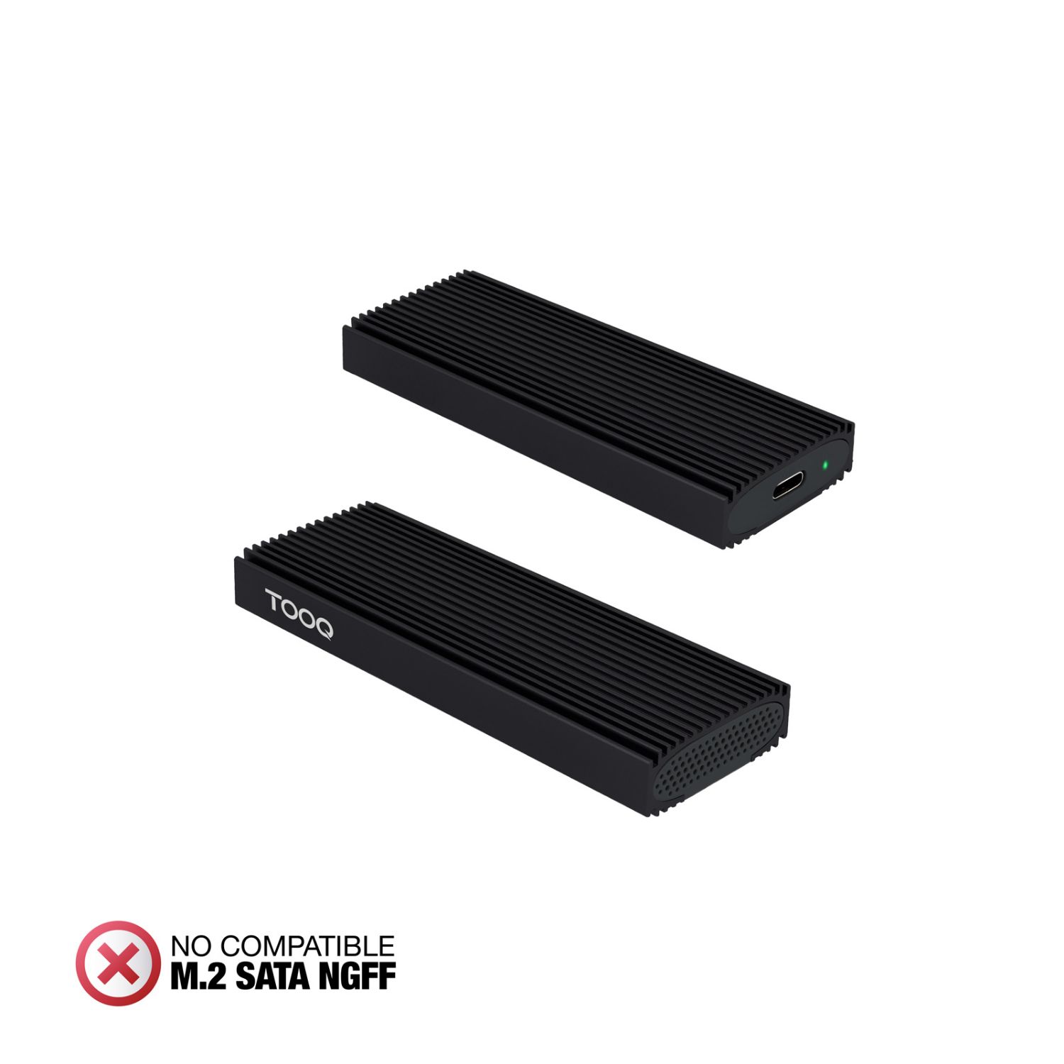 TQE-2230B - Caja Externa TooQ SSD M.2 NVMe USB-C 3.1 Negra (TQE-2230B)