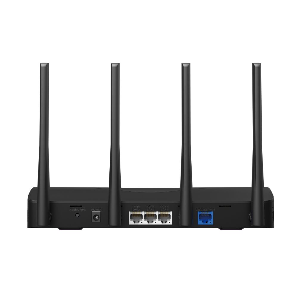MR27BE - Router Mercusys BE3600 4xRJ45 WiFi 7 Dual Band Ethernet 2.5 GbE 4 Antenas Externas Negro (MR27BE)