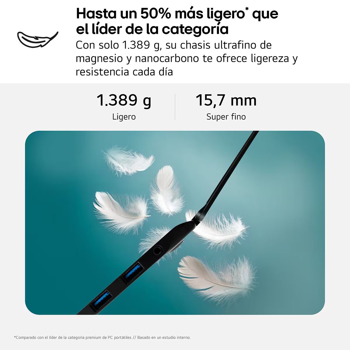 17Z90TL-G.AU88BN - Port�til LG gram Intel Core Ultra 7-258V 32Gb 1Tb SSD C�mara FHD 2xUSB-A 3.1 2xUSB4 1xHDMI 2.1 WiFi 7 Bluetooth 5.3 17