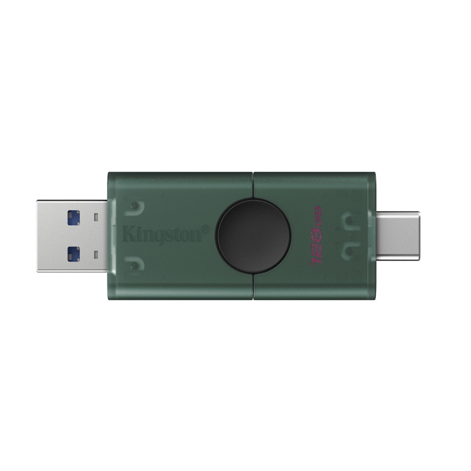 DTDEG2/128GB - Pendrive Kingston DataTraveler Duo G2 128Gb USB-A/USB-C 3.1 Tapa Negro/Verde (DTDEG2/128GB)