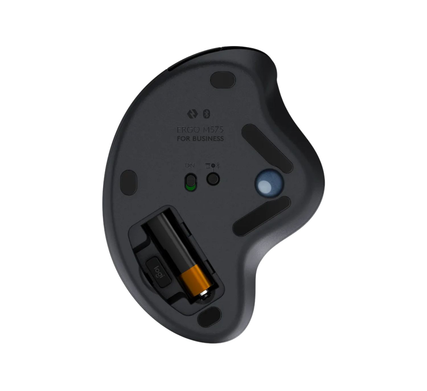 910-006221 - Rat�n Logitech ERGO M575 Ergon�mico Diestro RF Wireless Bluetooth Trackball 2000dpi 5 Botones Grafito (910-006221)