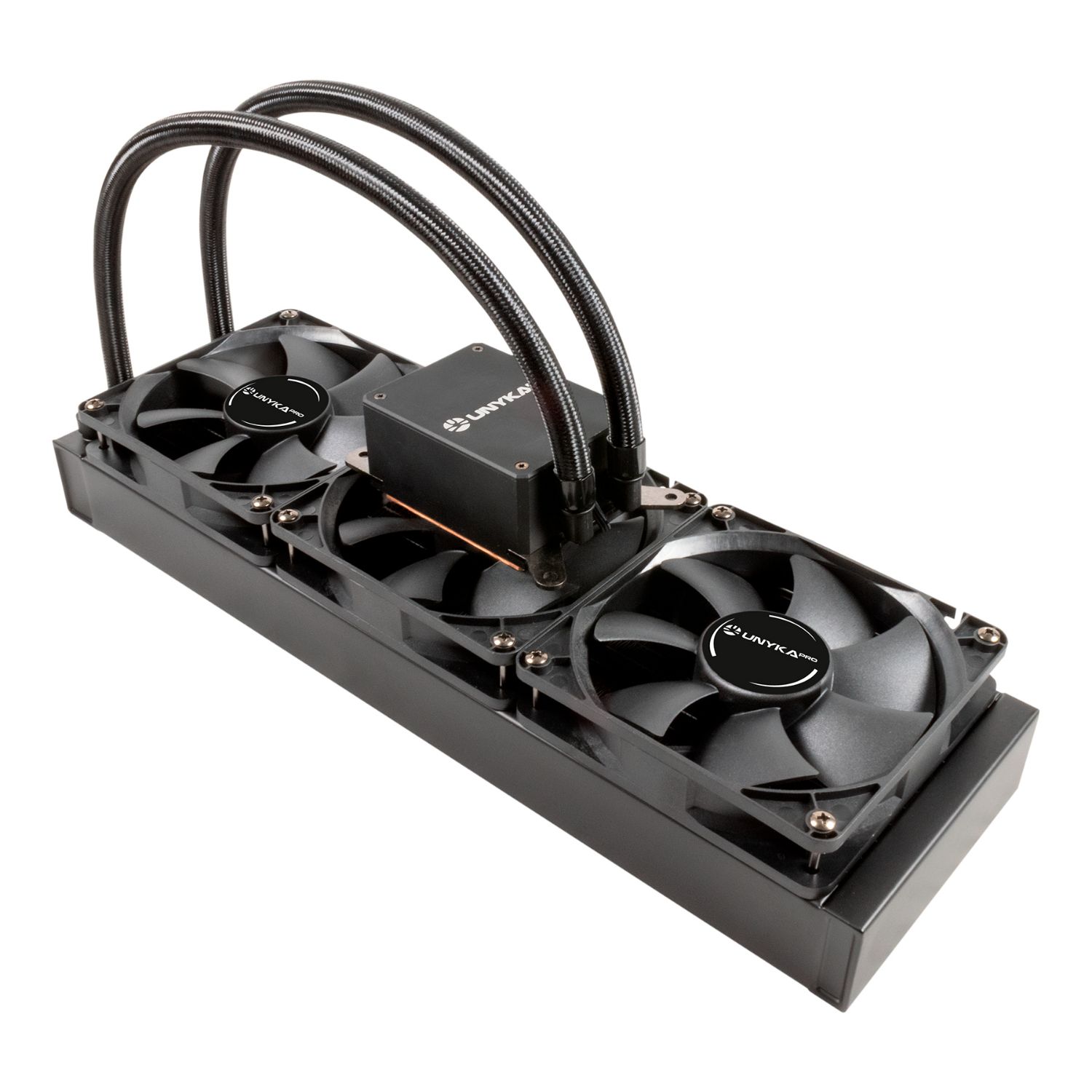 UK80.360.500 - Refrigeraci�n L�quida CPU UNYKA Aquasphere 360 AMD TR4 3X120mm Negro (UK80.360.500)