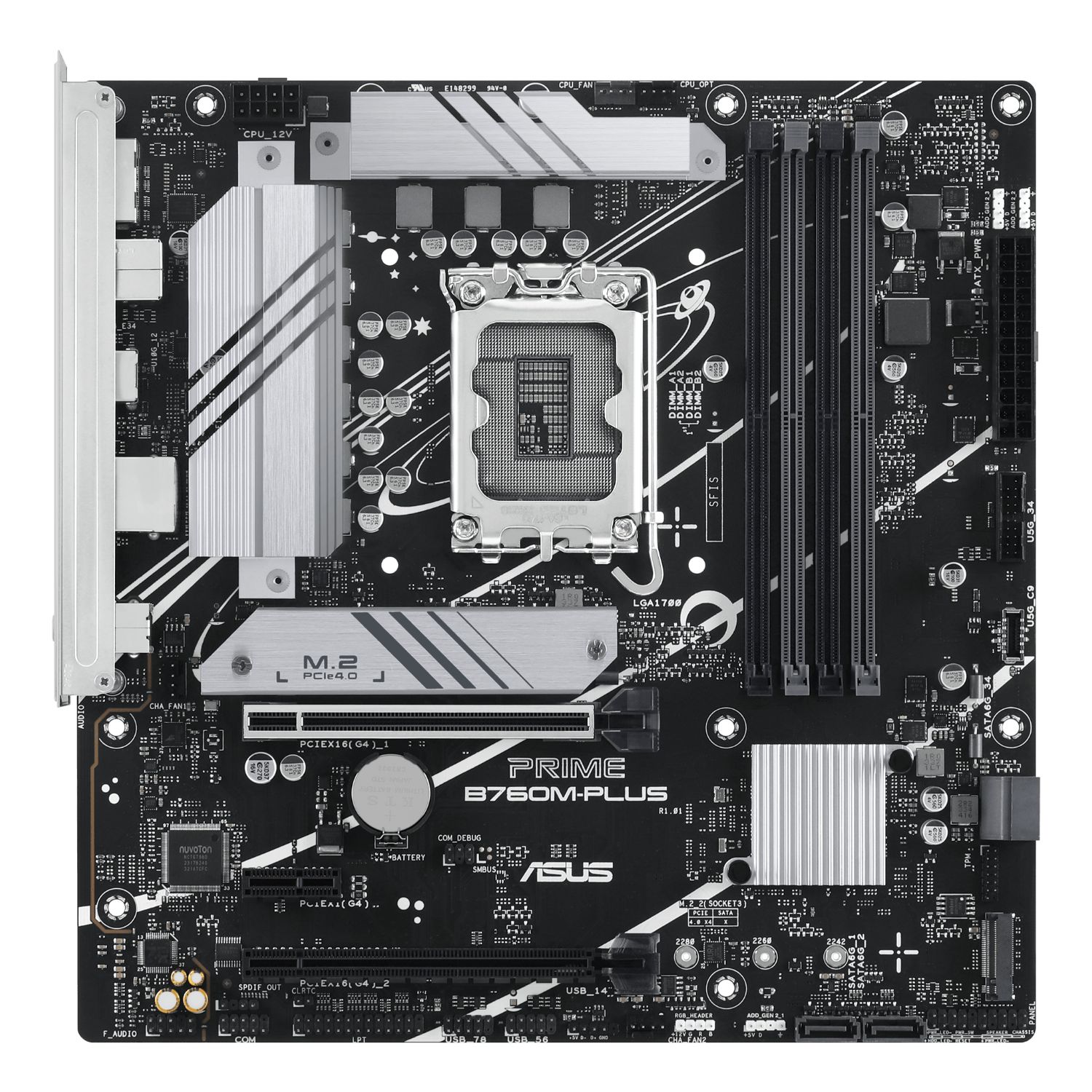 90MB1GY0-M0EAY0 - Placa base ASUS PRIME B760M-PLUS: (1700) 4DDR5 M.2 SATA3 PCIe USB DP HDMI RJ45 mATX 7.1 Ethernet 2.5 GbE (90MB1GY0-M0EAY0)