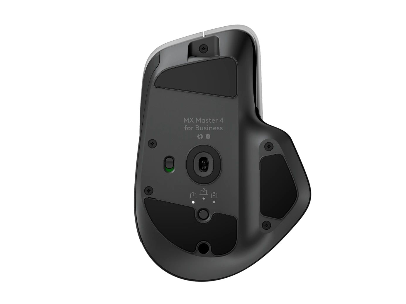 910-007617 - Rat�n Logitech MX Master 4 Ergon�mico Diestro Laser RF Wireless Bluetooth 8000dpi 8 Botones Grafito (910-007617)