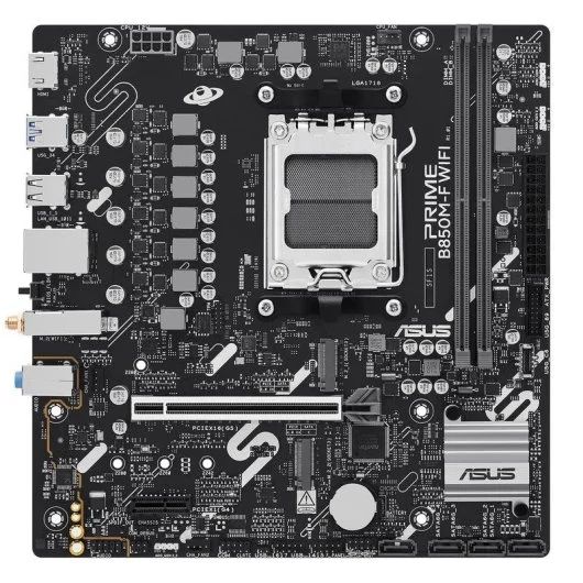 90MB1N80-M0EAY0 - Placa base ASUS PRIME B850M-F WIFI: (AM5) 2DDR5 M.2 SATA3 PCIe USB HDMI RJ45 mATX 7.1 WiFi 6 Bluetooth 5.3 Ethernet GbE (90MB1N80-M0EAY0)
