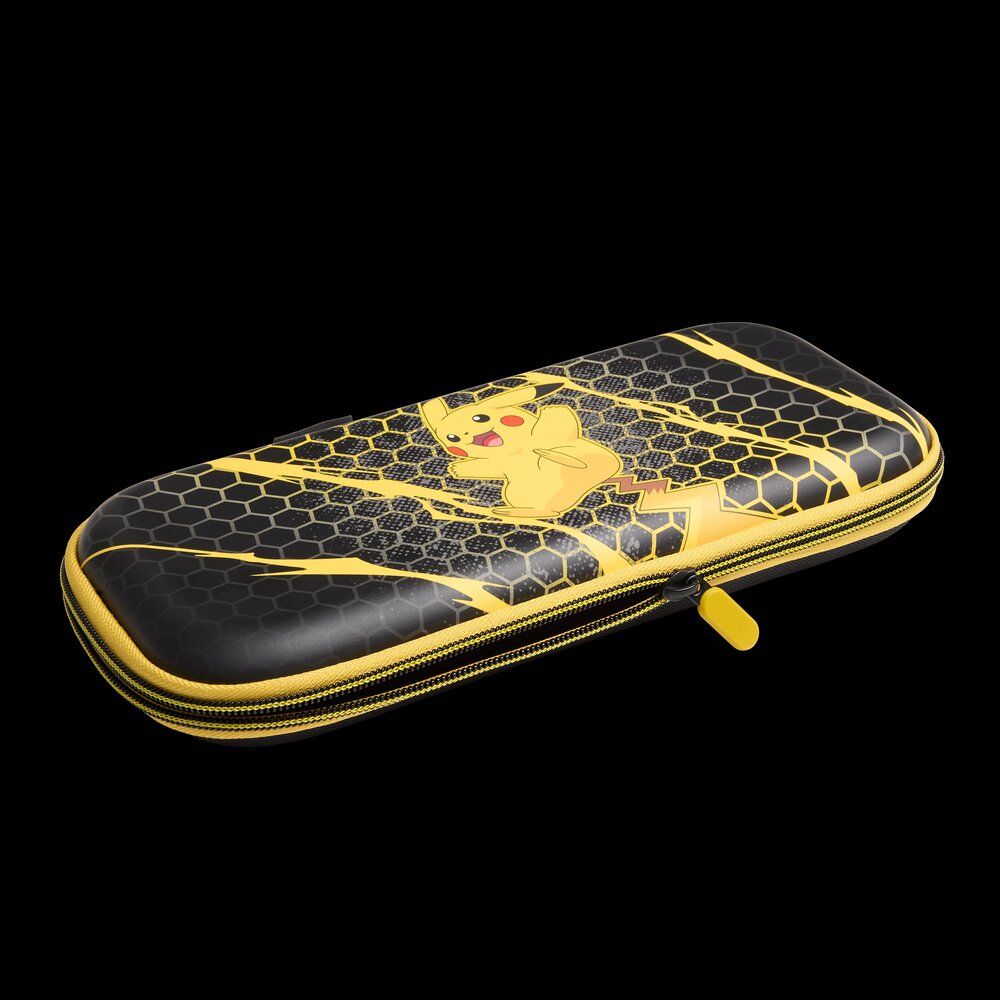 nscs0553 - Funda protectora PowerA Protection Case para Nintendo Switch 2 Carcasa rigida Soporte de juego integrado Guardado para 9 tarjetas de juego y tarjetas microSD Bolsillo de malla Interior de felpa suave Asa de transporte Estampada(NSCS0553)