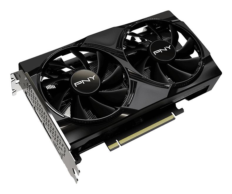 VCG50508DFXPB1 - Tarjeta grafica PNY GeForce RTX 5050 Memoria de 8 GB GDDR6 Sistema de refrigeracion Dual Fan Conexiones HDMI y DisplayPort Compatibilidad con Ray Tracing y DLSS Rendimiento optimizado para gaming y diseno grafico Negro (VCG50508DFXPB1)