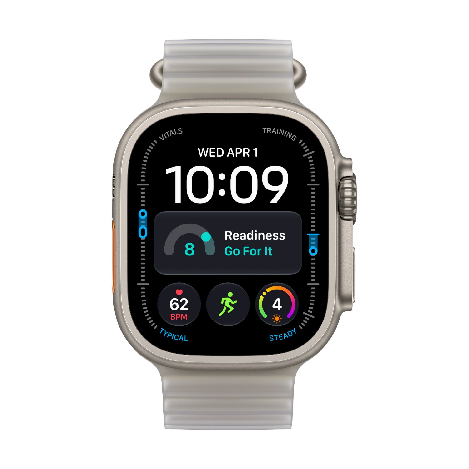 MJAD4QL/A - Smartwatch Apple Watch Ultra 4 OLED Retina Digital T�ctil Color 49mm Micr�fono/Altavoces Integrados 64Gb NFC WiFi 4 Bluetooth 5.3 GPS 5G watchOS 27 Cuerpo Titanio Correa Silicona Gris (MJAD4QL/A)