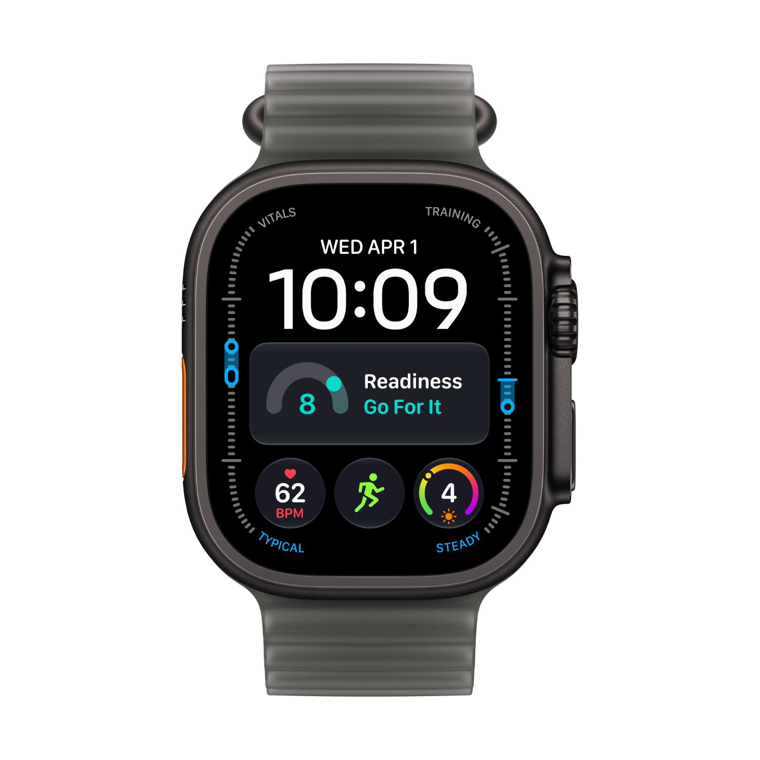 MJAY4QL/A - Smartwatch Apple Watch Ultra 4 OLED Retina Digital T�ctil Color 49mm 64Gb Multideporte Micr�fono/Altavoces Integrados NFC WiFi 4 Bluetooth 5.3 GPS 5G watchOS 27 Cuerpo Titanio Negro Correa Silicona Negra (MJAY4QL/A)