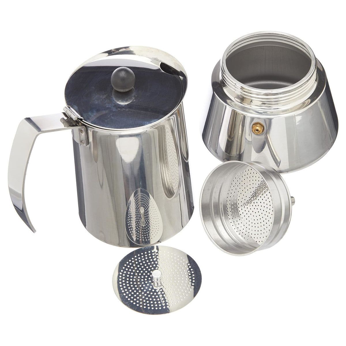 MON-CAFETERA M630004 - Cafetera Italiana Monix Acero Inoxidable 4 Tazas (M630004)
