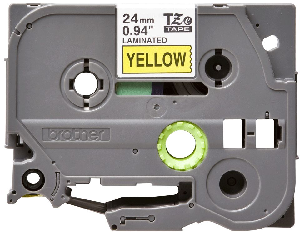 TZe-651 - Cinta Brother 24mm 8m Negro sobre Amarillo (TZe-651)