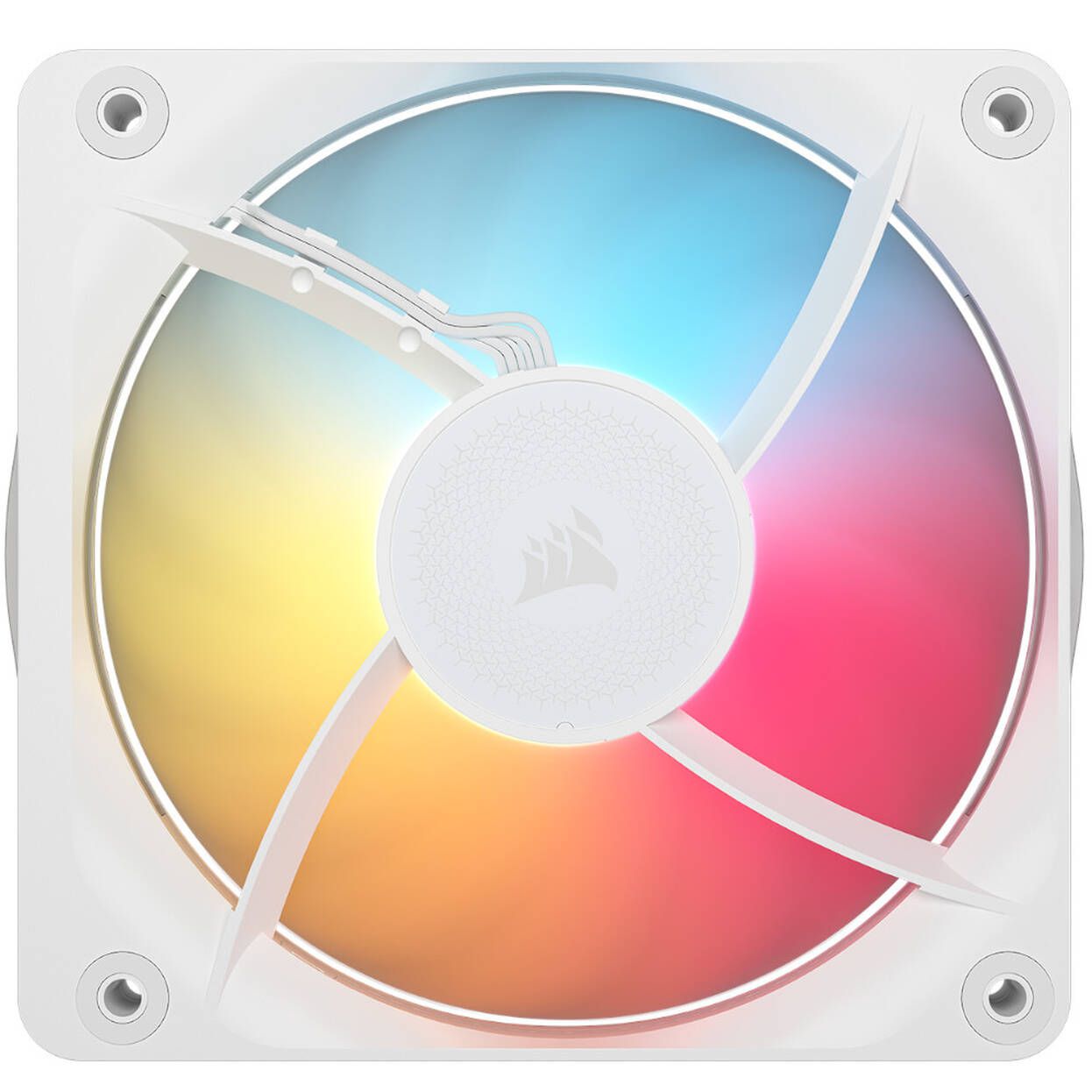 CO-9051058-WW - Ventilador para PC Corsair RX120 II iCUE LINK RGB Tamano 120mm Iluminacion LED RGB. Blanco (CO-9051058-WW)