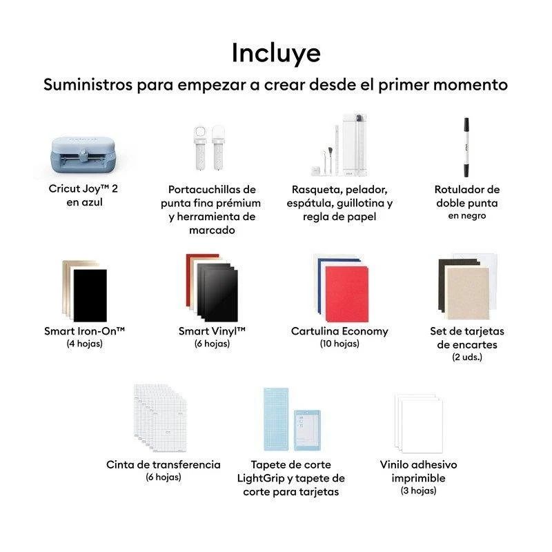 2012185 - M�quina de corte ultracompacta y port�til. Apta para m�s de 75 materiales distintos. Incluye herramientas y materiales para 35 proyectos. Bluetooth y app Design Space. Azul (2012185)