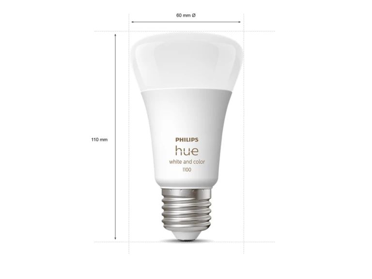 929002468811 - Philips Hue Blanco y Color Ambiance. Bombilla LED inteligente con iluminaci�n RGB+W regulable y controlable desde la app Philips Hue. Permite ajustar brillo, colores, escenas horarios para crear diferentes ambiente. (92900246881