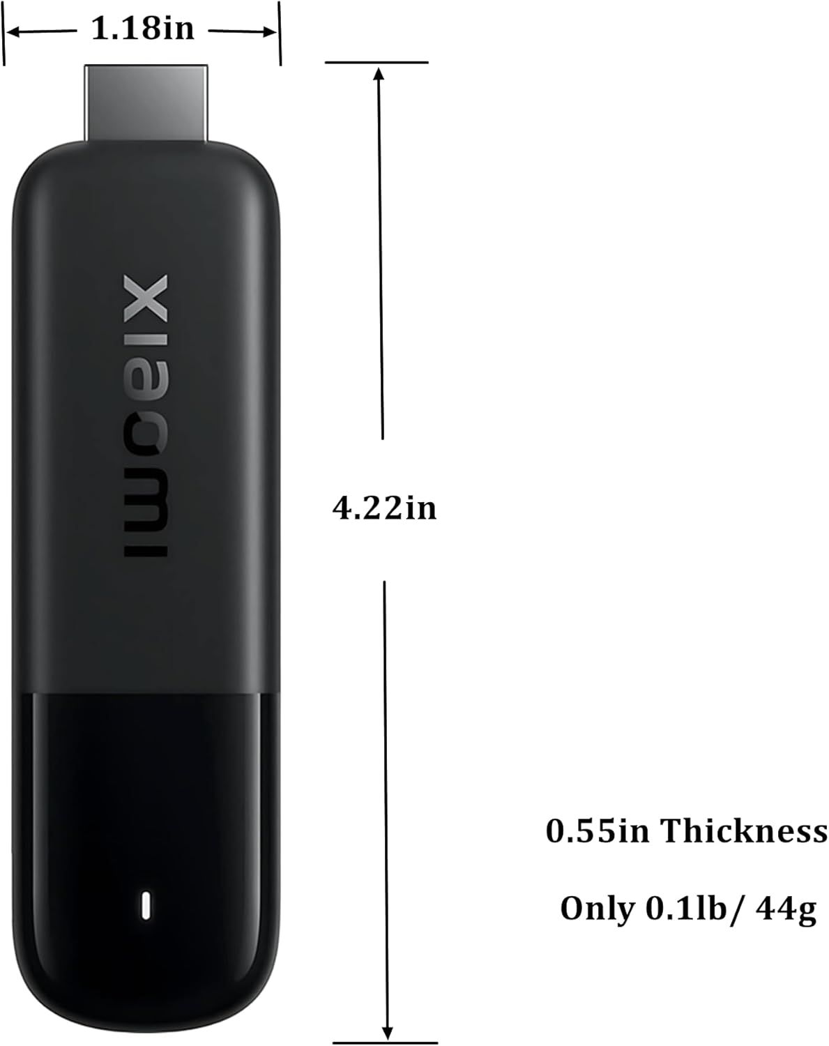MITV-STICK2K - Android Tv XIAOMI Mi Tv Stick 2K HDR HDMI Quad-Core DDR4, Bluetooth WiFi, Dolby DTS HD Decodificaci�n Dual Asistente de Google, Netflix , Android TV 9.0.