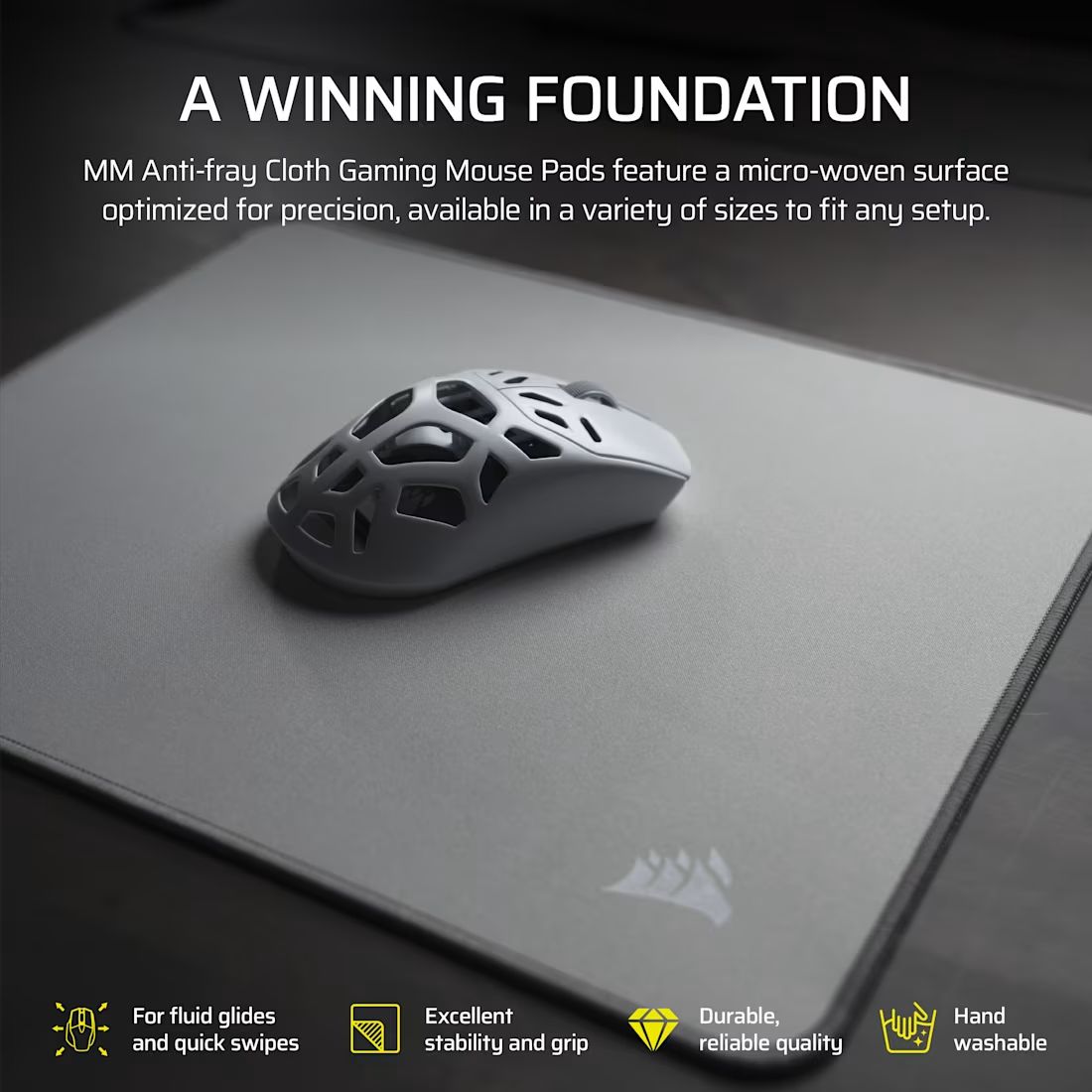 CH-941D065-WW - Alfombrilla Gaming Corsair Antidesgaste MM 450x400x2mm Gris (CH-941D065-WW)