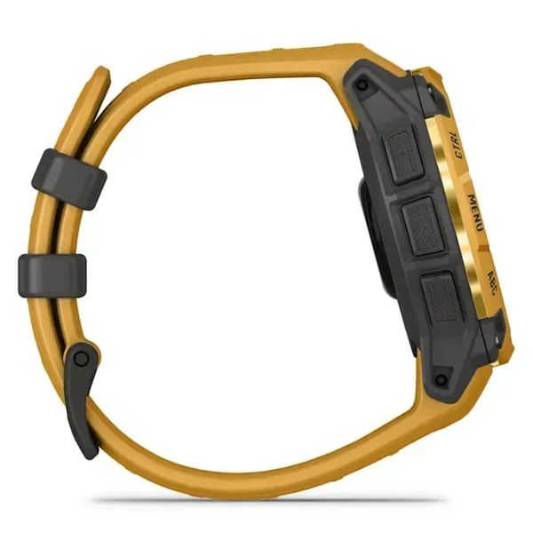 010-02934-02 - Smartwatch Garmin Instinct 3 Solar Digital T�ctil Color 1.2? 45mm LED Micr�fono/Altavoces Integrados Multideporte WiFi Bluetooth GPS ANT+ Cuerpo Amarillo/Gris Correa Amarilla (010-02934-02)
