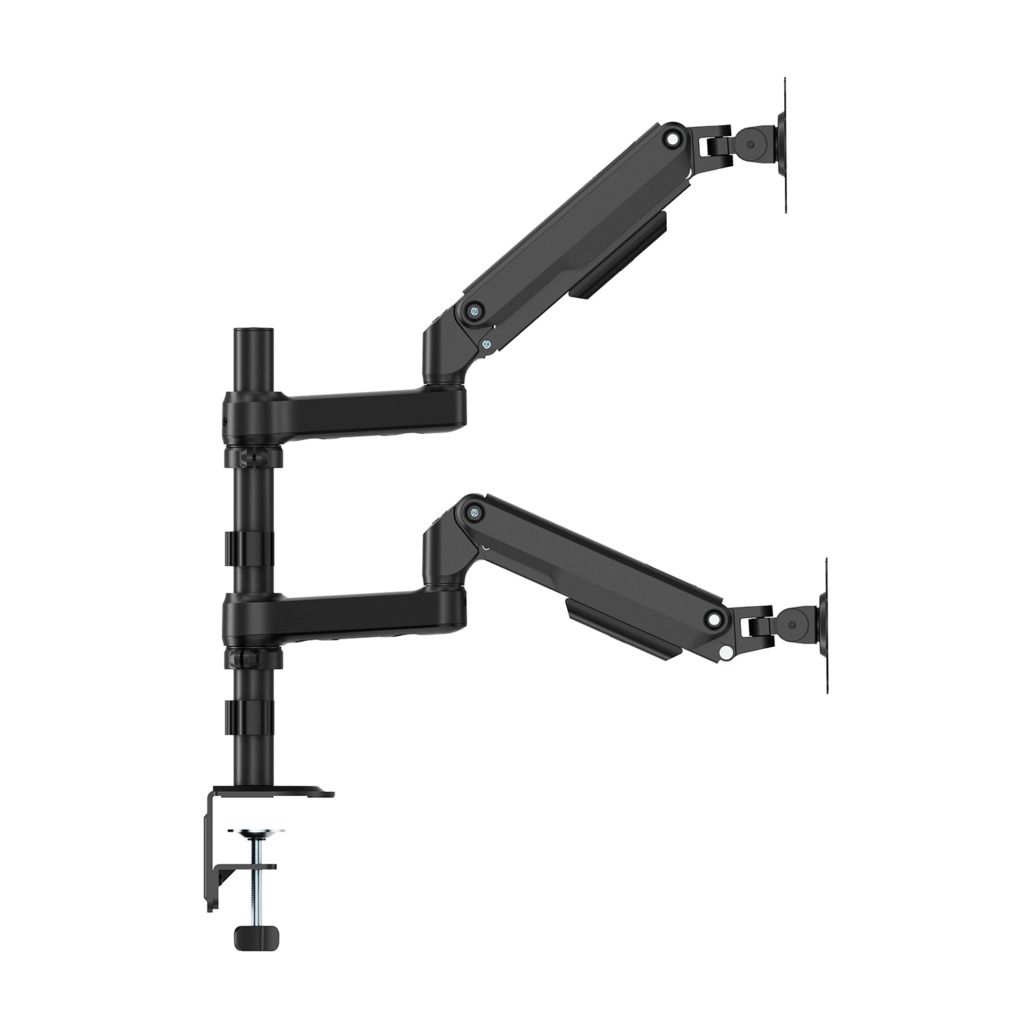 DT32TSR-453 - Soporte de Mesa AISENS ECO 17?-32? 2 Brazos 3 Pivotes Inclinable/Giratorio/Rotatorio Negro (DT32TSR-453)