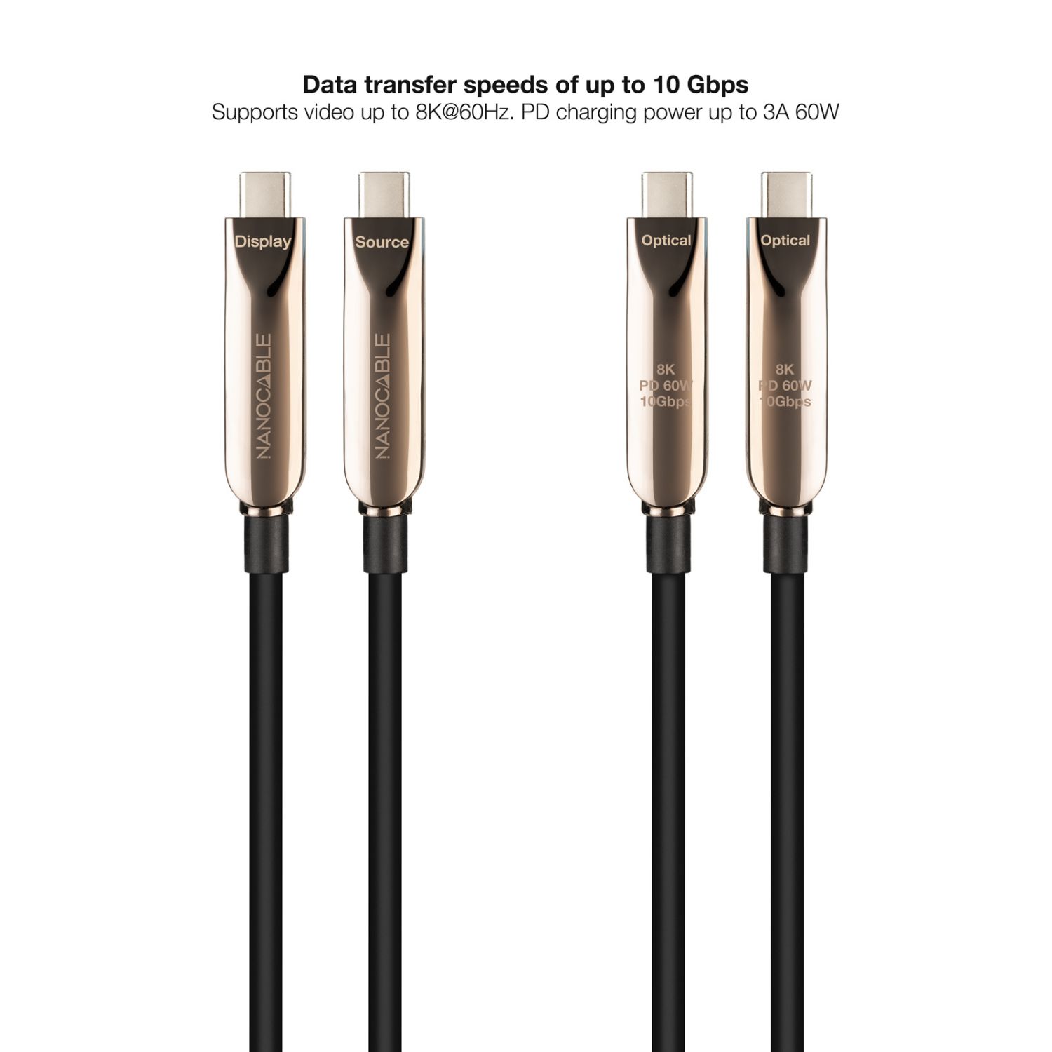 10.01.4615 - Nanocable USB-C/M a USB-C/M PD 60W 15m Negro (10.01.4615)
