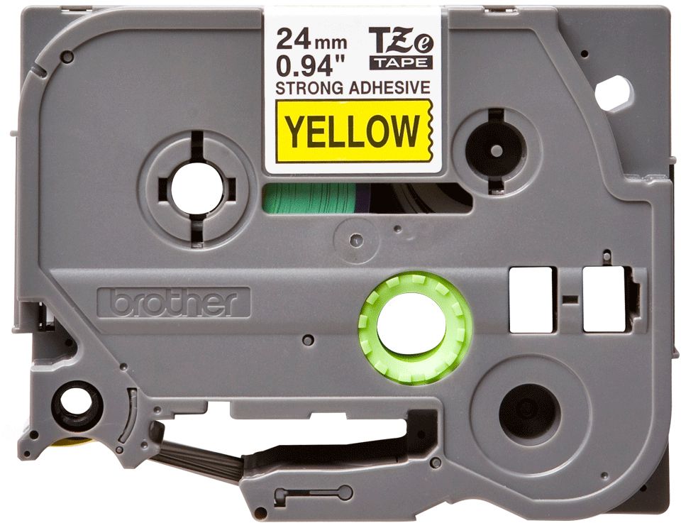 TZe-S651 - Cinta Laminada Brother 24mm 8m Negro sobre Amarillo (TZe-S651)