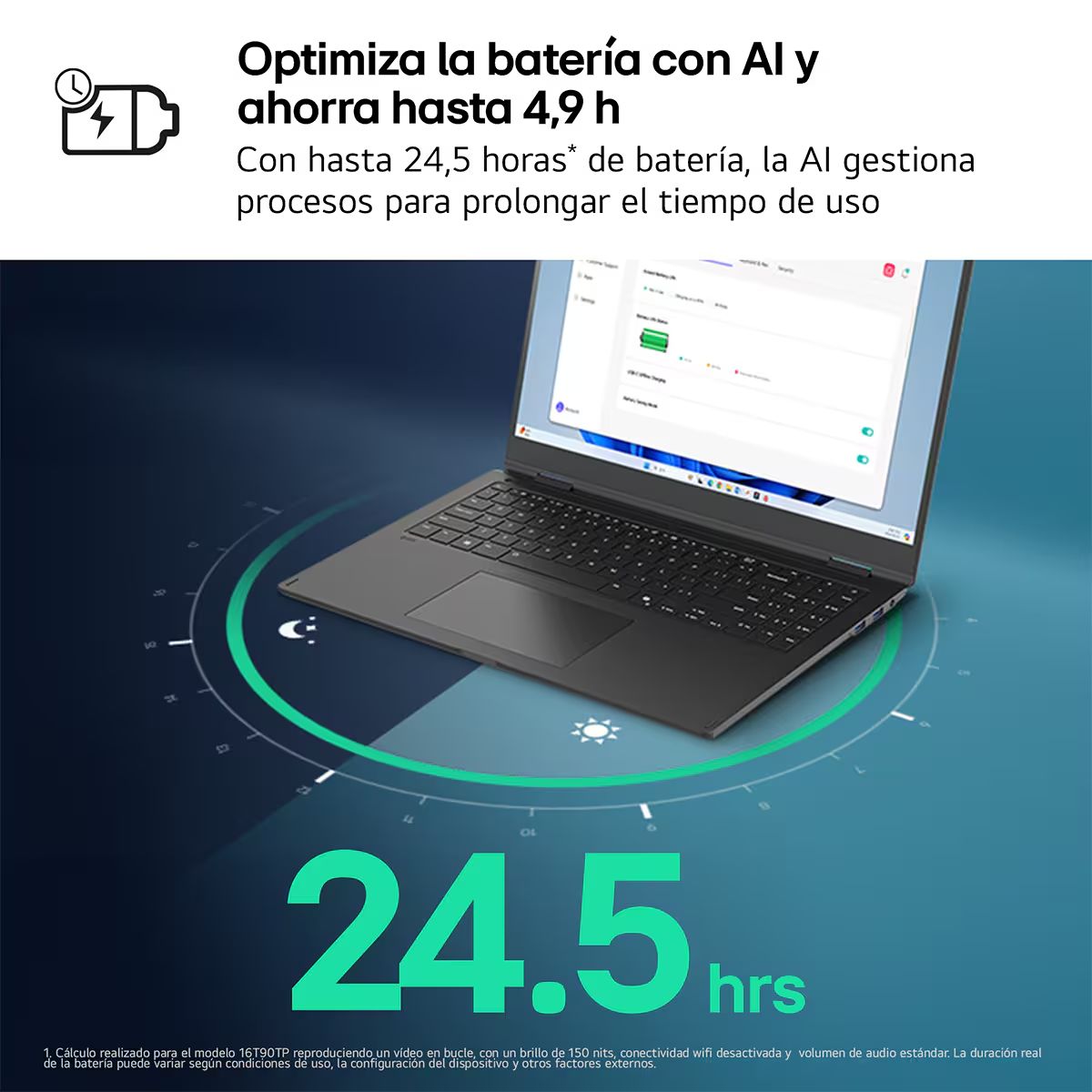 17Z90TL-G.AU88BN - Port�til LG gram Intel Core Ultra 7-258V 32Gb 1Tb SSD C�mara FHD 2xUSB-A 3.1 2xUSB4 1xHDMI 2.1 WiFi 7 Bluetooth 5.3 17