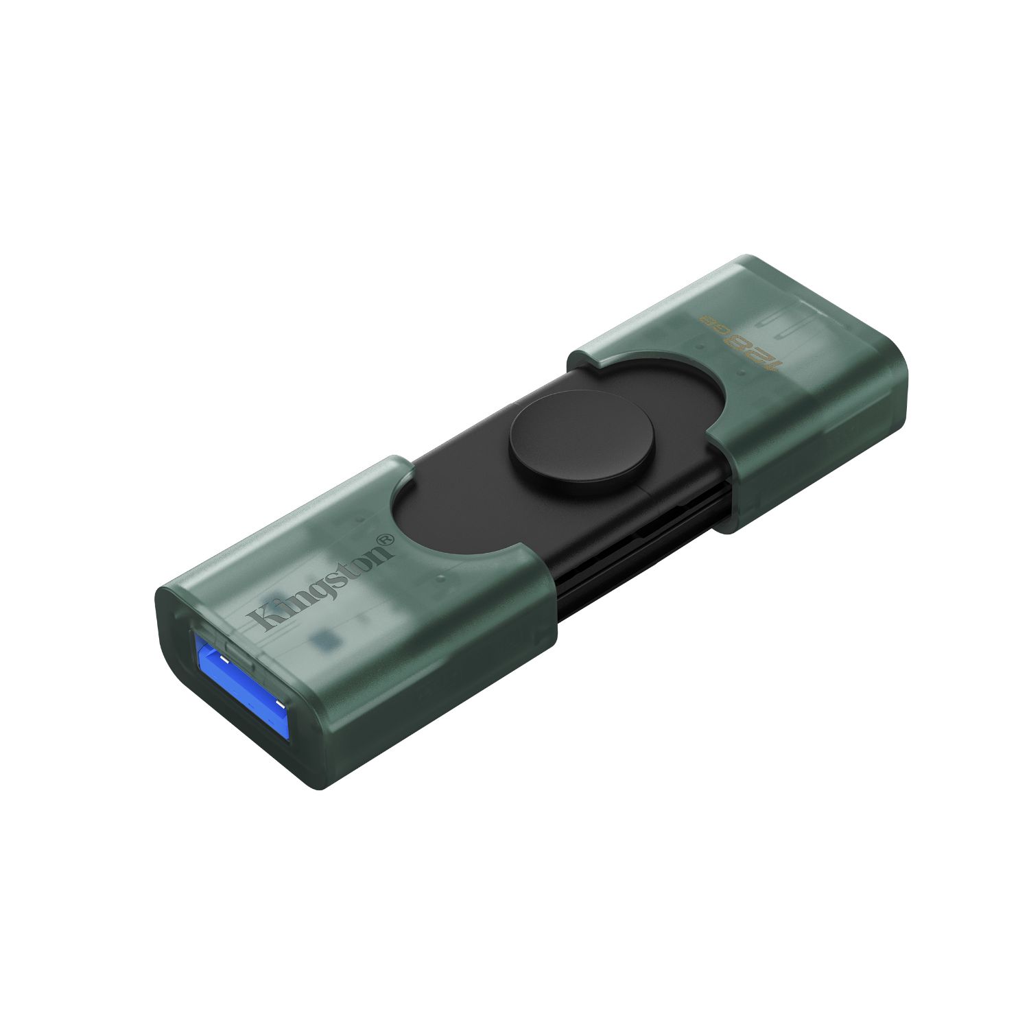 DTDEG2/128GB - Pendrive Kingston DataTraveler Duo G2 128Gb USB-A/USB-C 3.1 Tapa Negro/Verde (DTDEG2/128GB)