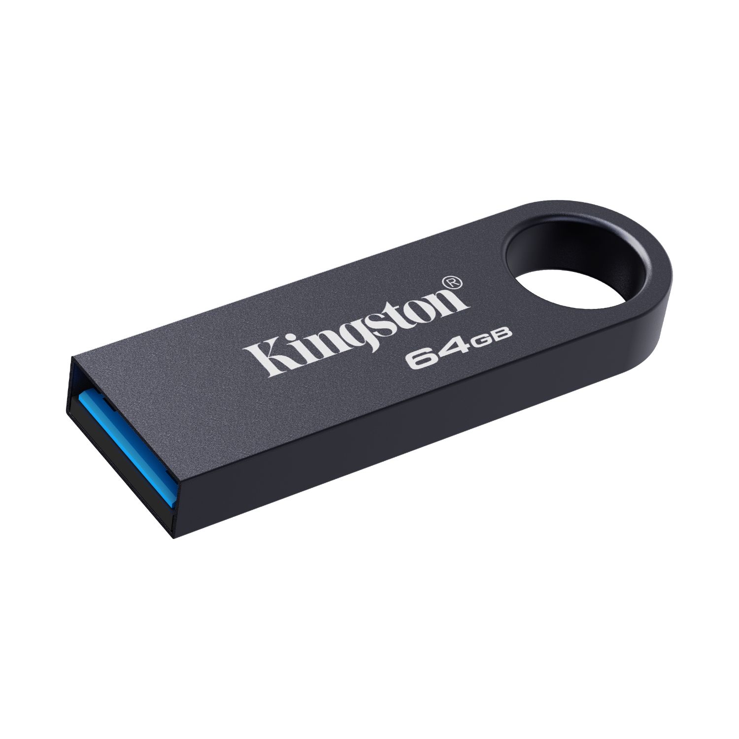 KE-U2X64-1AC - Pendrive Kingston DataTraveler SE9 G3 64Gb USB-A 3.0 Lectura 220 Mb/s Escritura 100 Mb/s Llavero N�quel Oscuro (KE-U2X64-1AC)