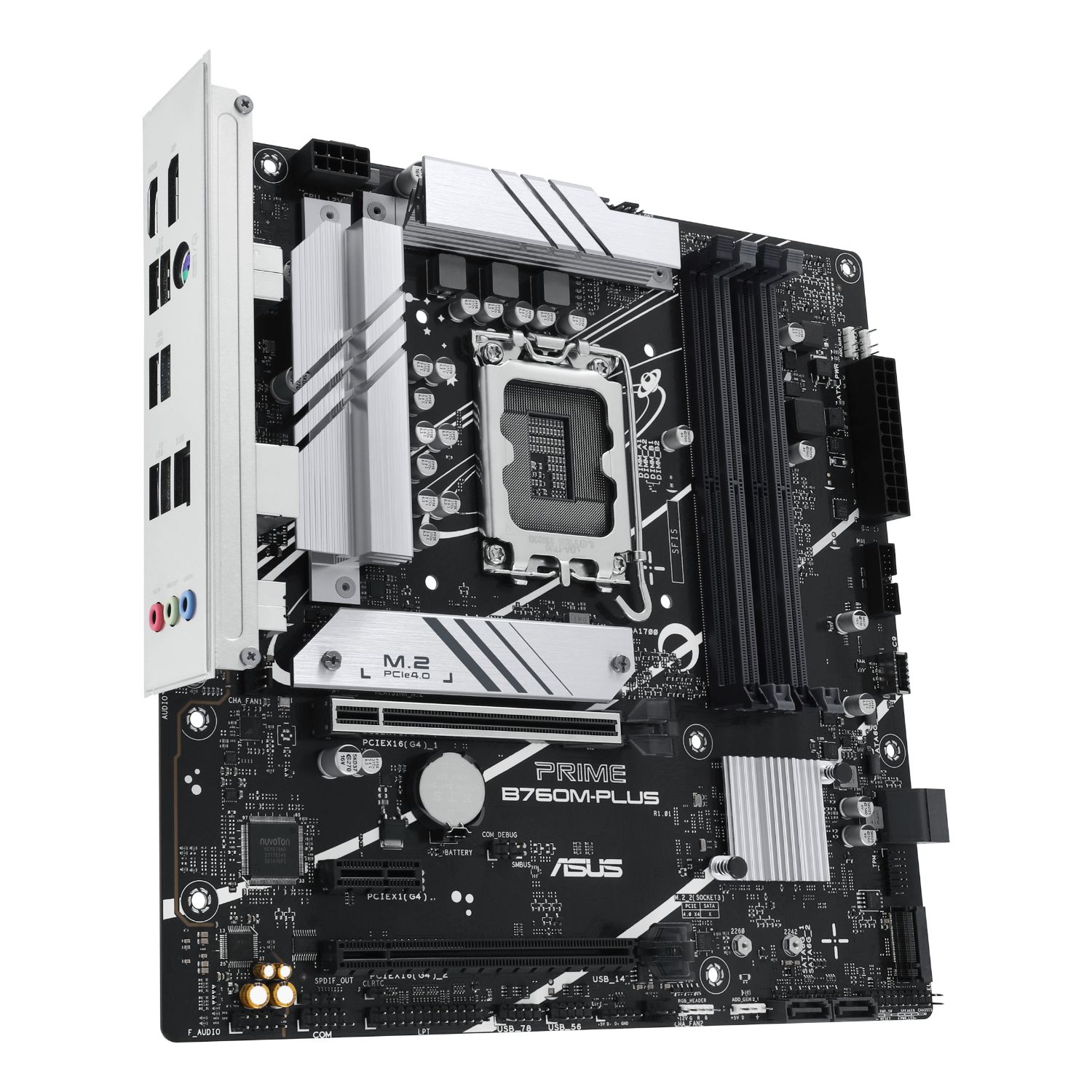 90MB1GY0-M0EAY0 - Placa base ASUS PRIME B760M-PLUS: (1700) 4DDR5 M.2 SATA3 PCIe USB DP HDMI RJ45 mATX 7.1 Ethernet 2.5 GbE (90MB1GY0-M0EAY0)