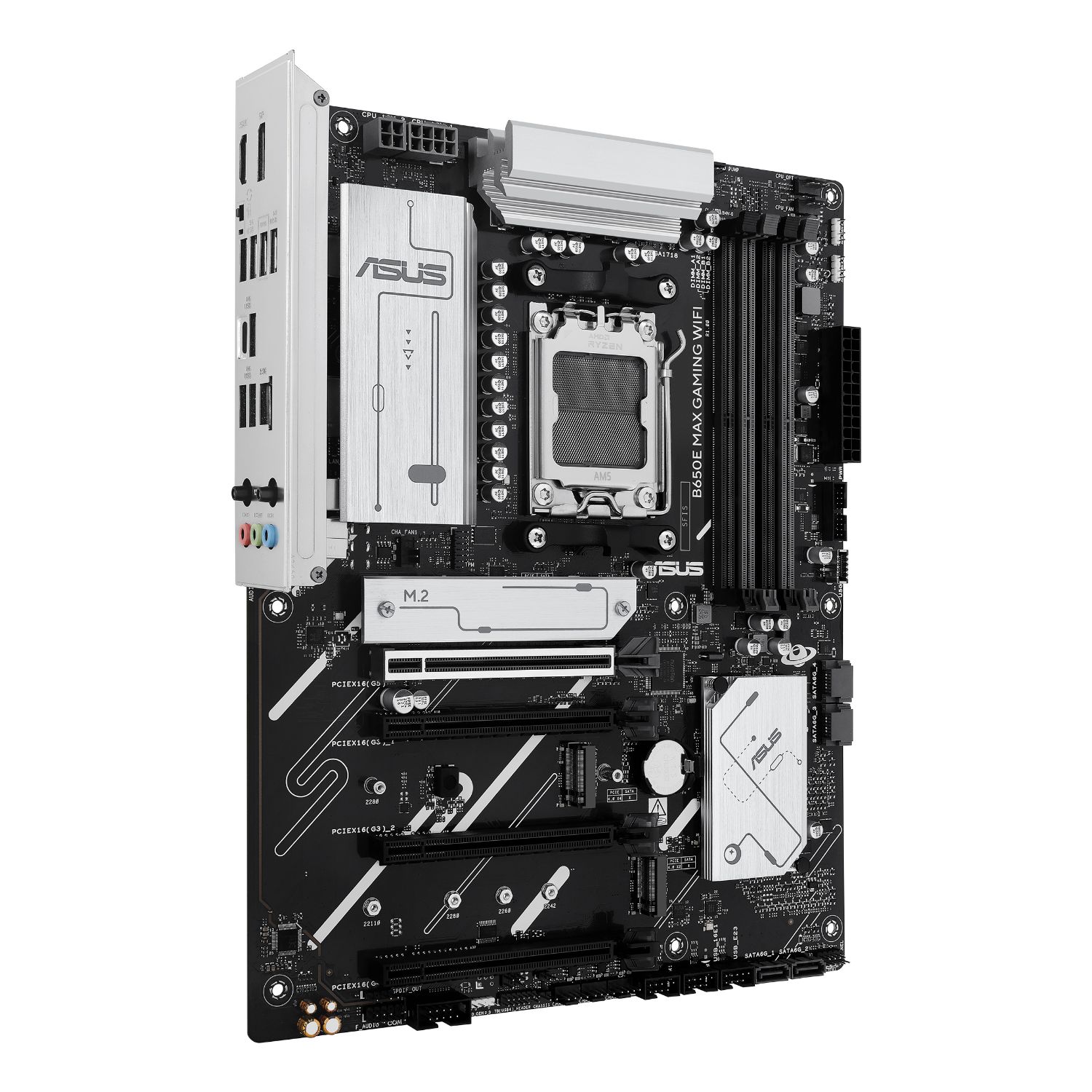 90MB1LD0-M0EAY0 - Placa base ASUS B650E MAX GAMING WIFI: (AM5) 4DDR5 M.2 SATA3 PCIe 5.0 USB DP HDMI RJ45 ATX 7.1 WiFi 6E Bluetooth Ethernet 2.5 GbE (90MB1LD0-M0EAY0)