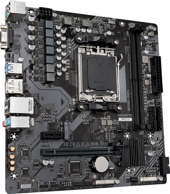 9MA62MS3H-00-G20 - Placa base GIGABYTE A620M DS3H: (AM5) 4DDR5 M.2 SATA3 USB DP VGA HDMI RJ45 PS/2 mATX 7.1 Ethernet GbE (9MA62MS3H-00-G20)