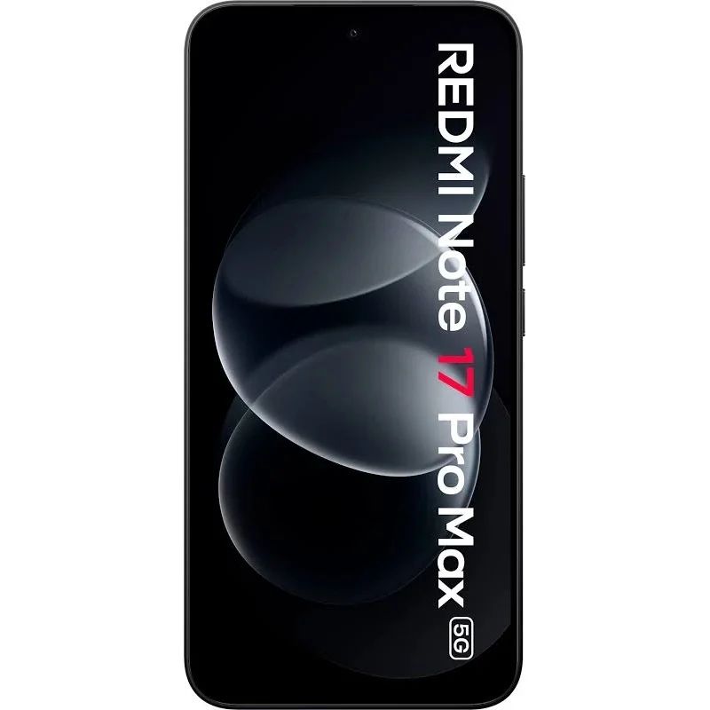 MZB0P3YEU - Smartphone Xiaomi Redmi Note 17 Pro Max Conectividad 5G Pantalla de 6.83 pulgadas Memoria RAM de 8 GB Almacenamiento interno de 512 GB C�mara de alta resoluci�n Bater�a de gran capacidad Carga r�pida Dual SIM Negro(MZB0P3YEU)