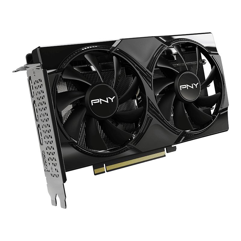 VCG50608DFXPB1 - Tarjeta grafica PNY GeForce RTX 5060 Memoria de 8 GB GDDR6 Sistema de refrigeracion Dual Fan Conexiones HDMI y DisplayPort Compatibilidad con Ray Tracing y DLSS Rendimiento optimizado para gaming y diseno grafico. Negro (VCG50608DFXPB1)