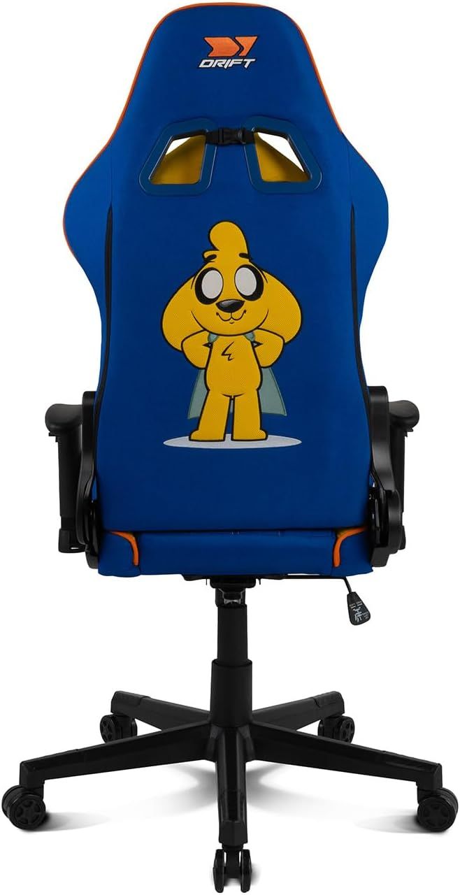 DR90MC - Silla Gaming Drift DR90 Mikecrack Edition Tela Reposabrazos 2D Cojines Cervical/Lumbar Reclinable 135� M�x. 150 Kg (DR90MC)