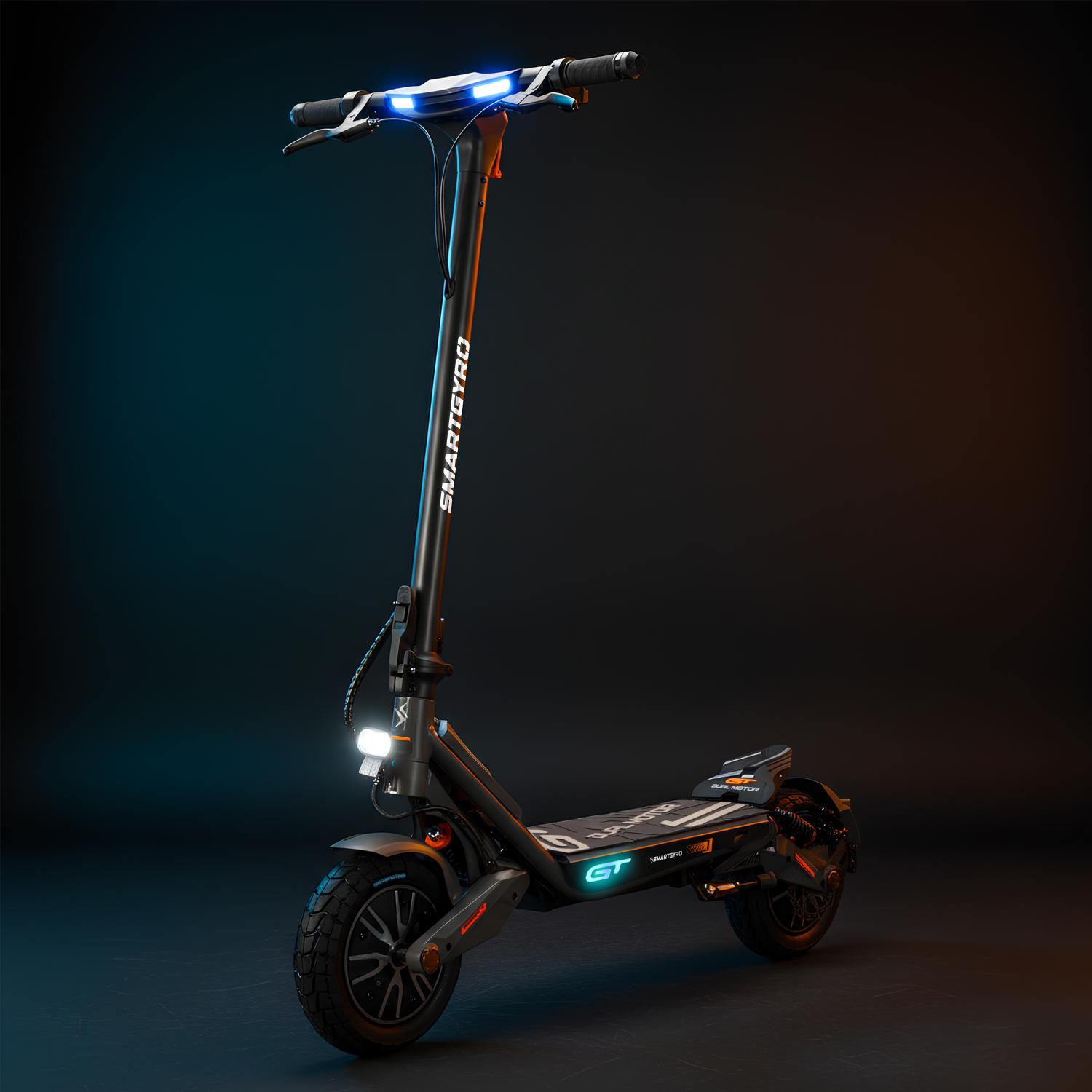 SG27-619 - Patinete El�ctrico SmartGyro Rockway GL 600W 10? Velocidad M�x. 25 Km/h Autonom�a 45 Km M�x. 75 Kg NFC Bluetooth APP Homologado DGT Negro/Gris (SG27-619)