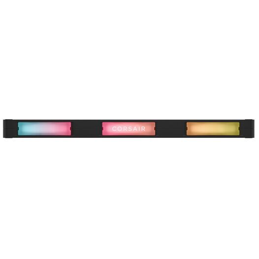 CO-9051061-WW - Kit de 3 ventiladores de caja para PC Corsair RX360 II iCUE LINK RGB Unified Frame de 360mm Control PWM Flujo de aire de alto rendimiento Iluminacion RGB personalizable. Negro (CO-9051061-WW)