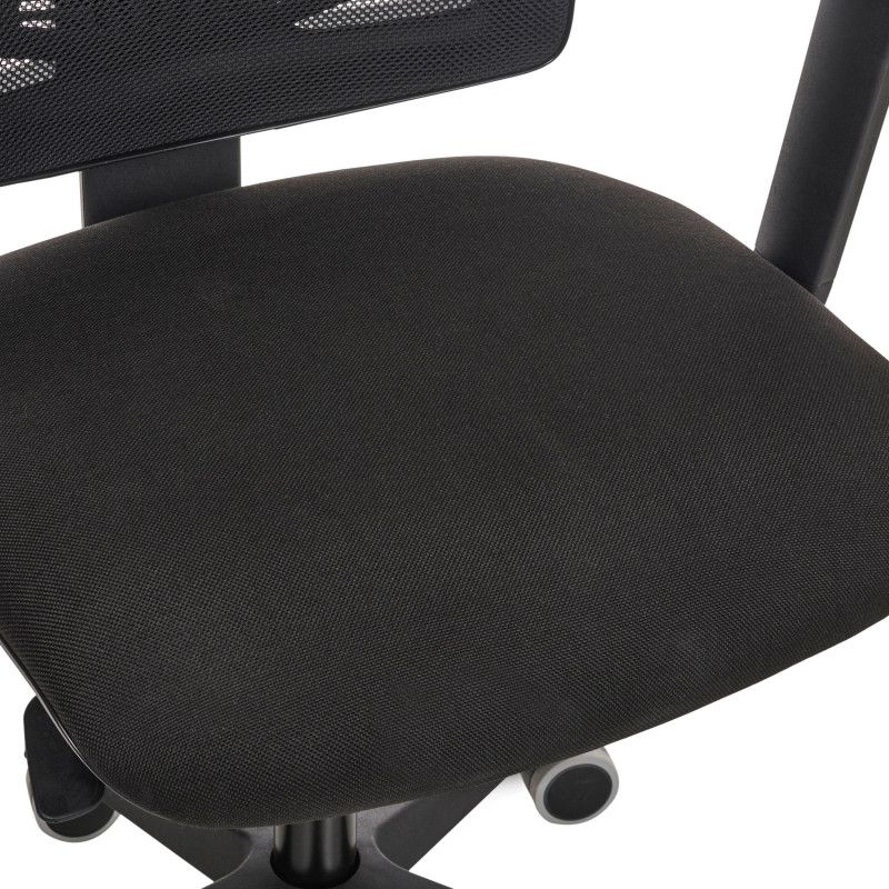 100146196 - Silla FELLOWES ERGON�MICA ELEGANZA. Respaldo reclinable. Tapizado con malla transpirable. 5 posiciones. Reposabrazos acolchados en 2D. Ajuste de altura del asiento mediante elevaci�n a gas. Negro (100146196)