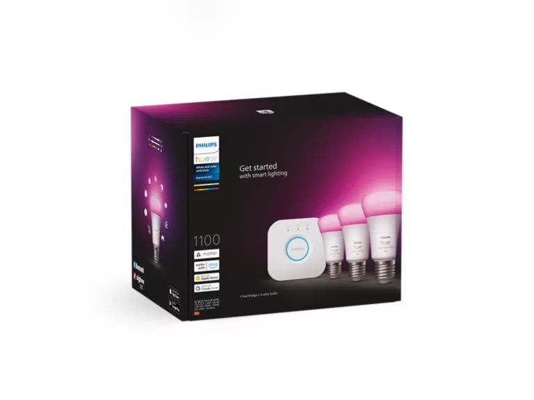 929002468811 - Philips Hue Blanco y Color Ambiance. Bombilla LED inteligente con iluminaci�n RGB+W regulable y controlable desde la app Philips Hue. Permite ajustar brillo, colores, escenas horarios para crear diferentes ambiente. (92900246881