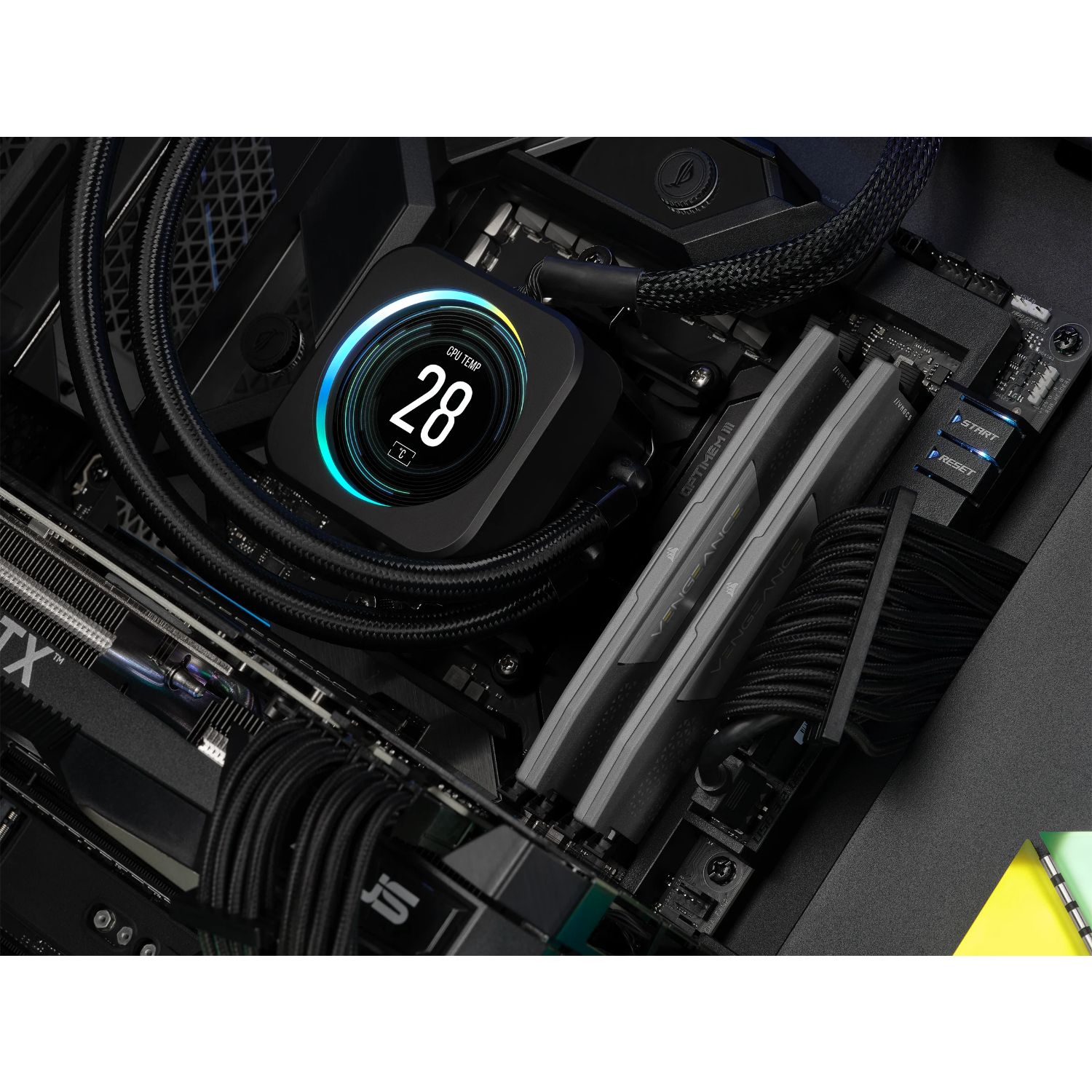CMK16GX5M2B5200Z40 - M�dulo Corsair Vengeance DDR5 16Gb (2x8Gb) 5200 MT/s 288-pin DIMM CL40 1.25V PC (CMK16GX5M2B5200Z40)