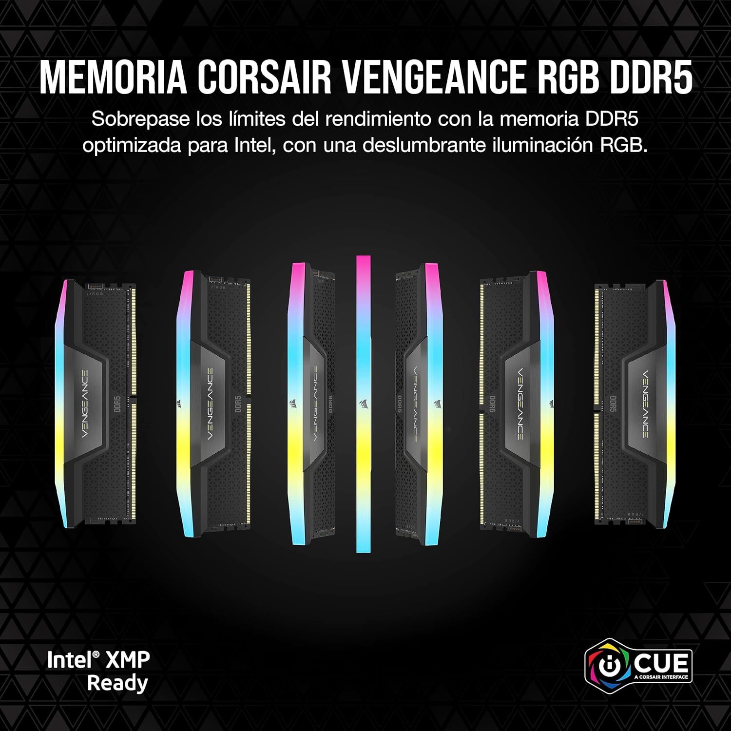 CMH16GX5M2B5200Z40 - M�dulo Corsair Vengeance DDR5 16Gb (2�8Gb) 5200 MT/s RGB 288-pin DIMM CL40 1.25V PC (CMH16GX5M2B5200Z40)