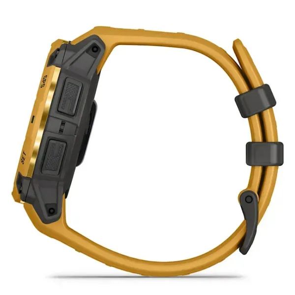 010-02934-02 - Smartwatch Garmin Instinct 3 Solar Digital T�ctil Color 1.2? 45mm LED Micr�fono/Altavoces Integrados Multideporte WiFi Bluetooth GPS ANT+ Cuerpo Amarillo/Gris Correa Amarilla (010-02934-02)