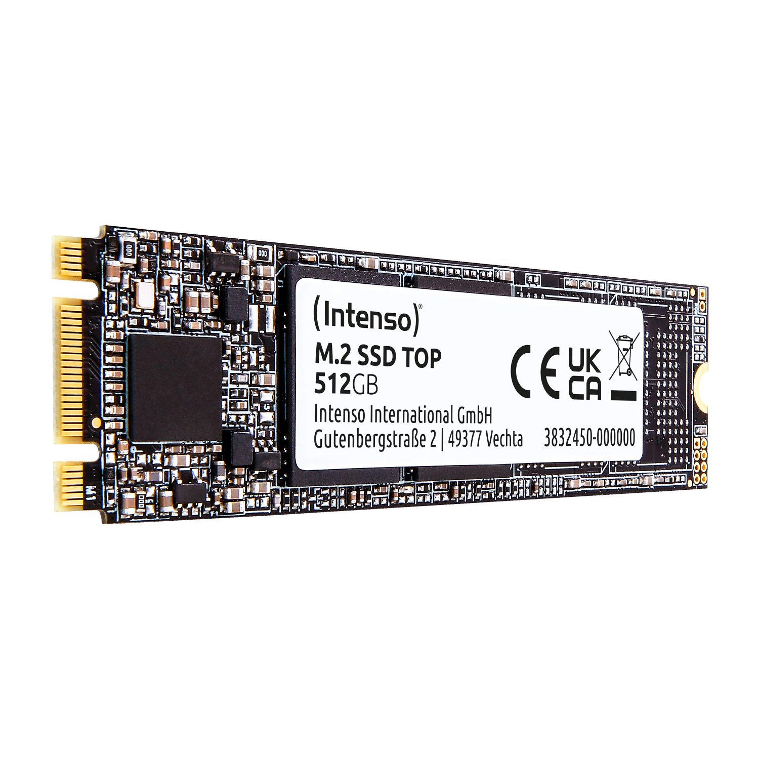 3832450 - Disco SSD Intenso Top 512Gb M.2 2280 SATA3 3D NAND 6 Gbit/s Lectura 550 Mb/s 500 Mb/s PC/Port�til (3832450)