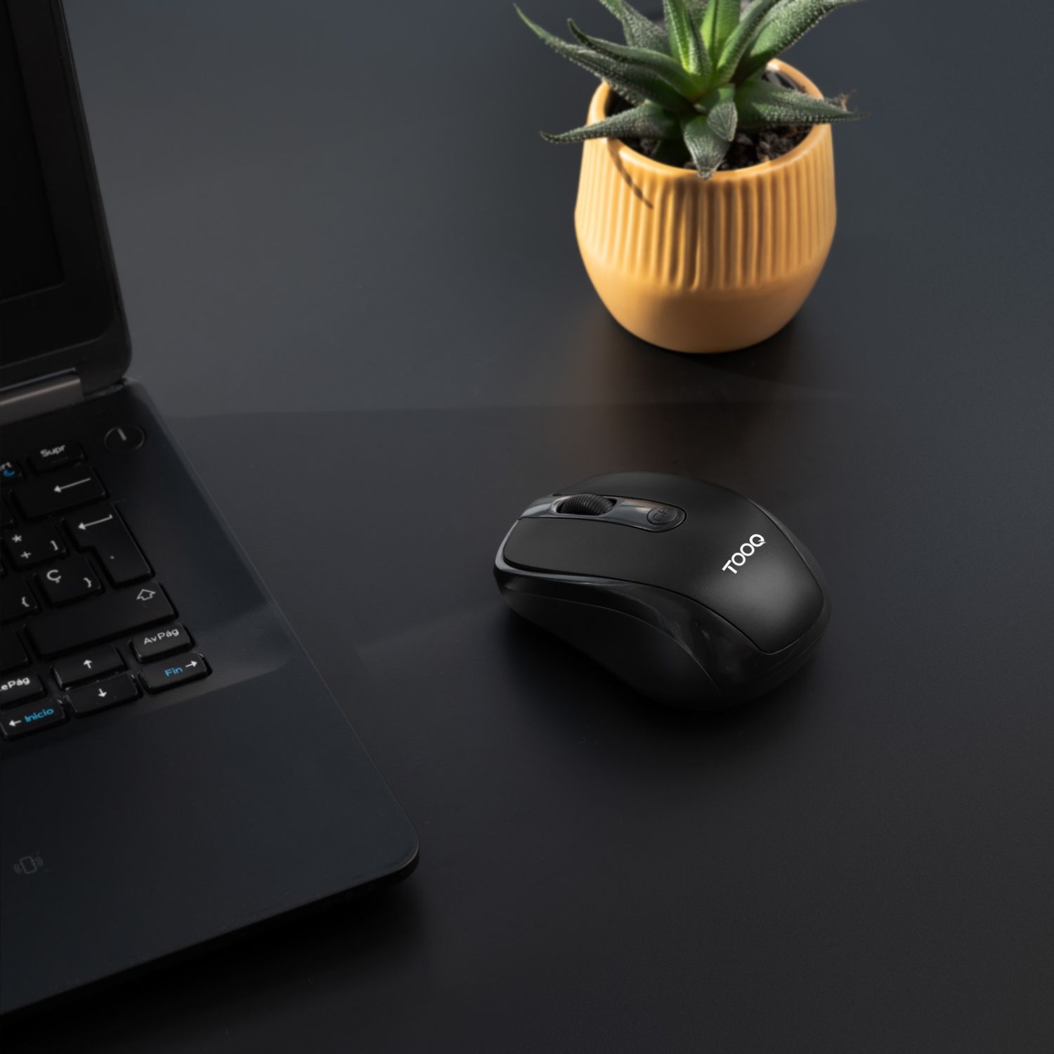 TQMW-1103-B - Rat�n TooQ Ambidextro �ptico RF Wireless 1600dpi 4 Botones Negro (TQMW-1103-B)