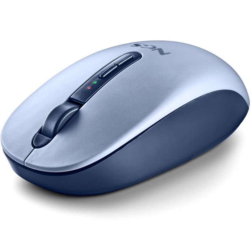 FOGDUALBLUE - Rat�n NGS Ergon�mico Fog Dual Ambidextro RF Wireless Bluetooth 5.2 1600dpi 5 Botones Azul (FOGDUALBLUE)