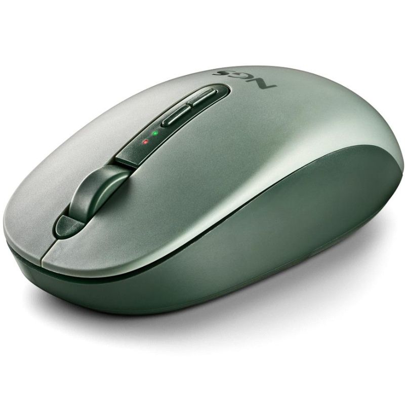 FOGDUALGREEN - Rat�n NGS Ergon�mico Fog Dual Ambidextro RF Wireless Bluetooth 5.2 1600dpi 5 Botones Verde (FOGDUALGREEN)
