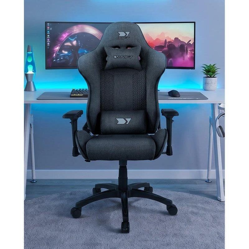 DR190DG - Silla Gaming Drift DR190 Tela M�x. 150Kg Gris Oscuro (DR190DG)