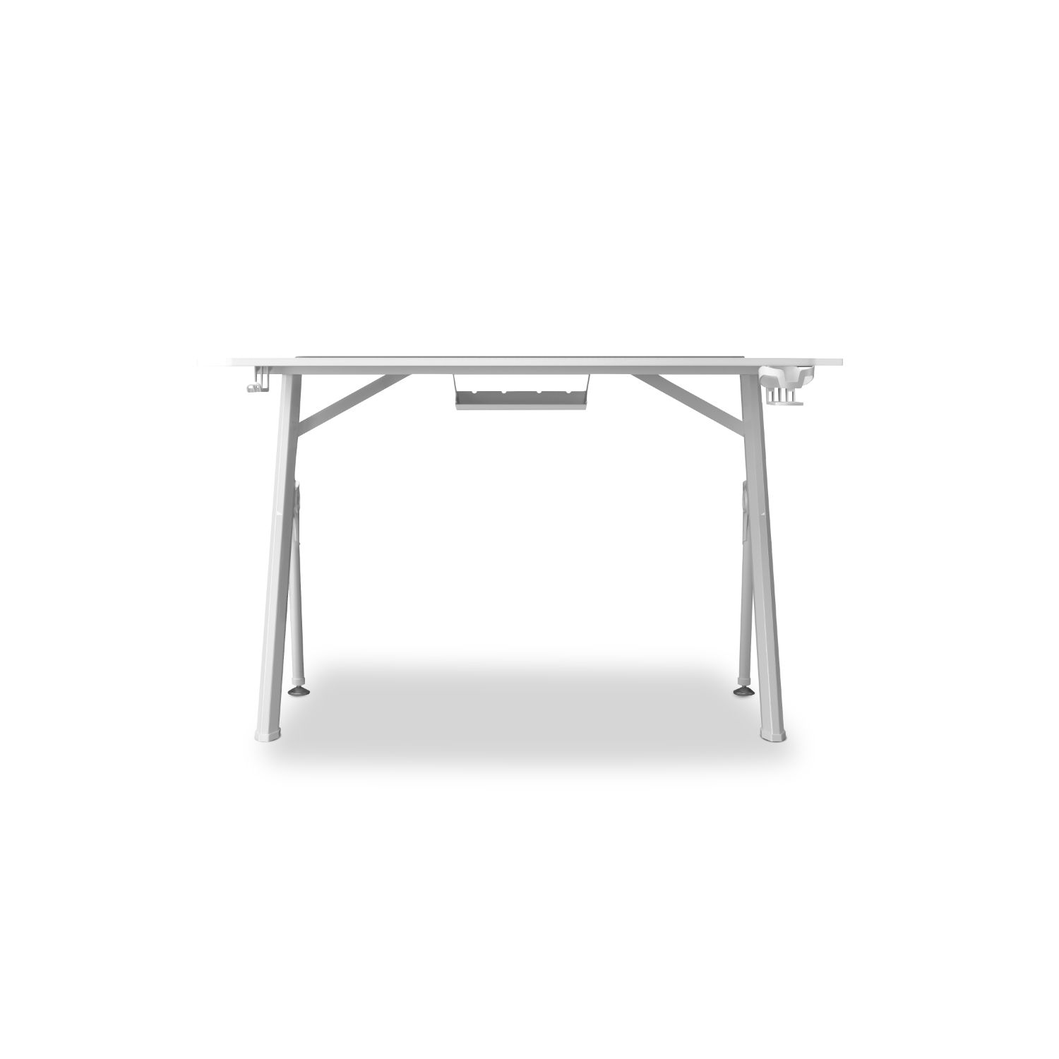 DRDZ175WH - Mesa Gaming Drift 120x75x60cm Alfombrilla XXl Soporte para Auriculares/Bebidas Blanca (DRDZ175WH)