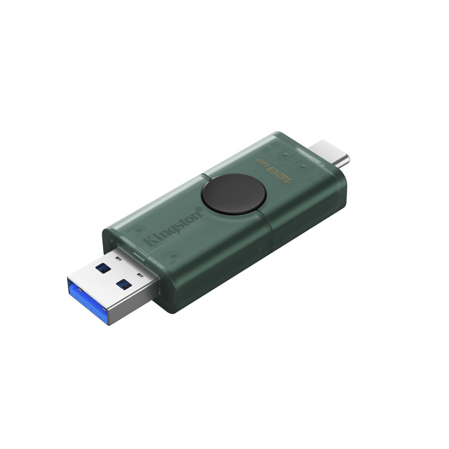 DTDEG2/128GB - Pendrive Kingston DataTraveler Duo G2 128Gb USB-A/USB-C 3.1 Tapa Negro/Verde (DTDEG2/128GB)