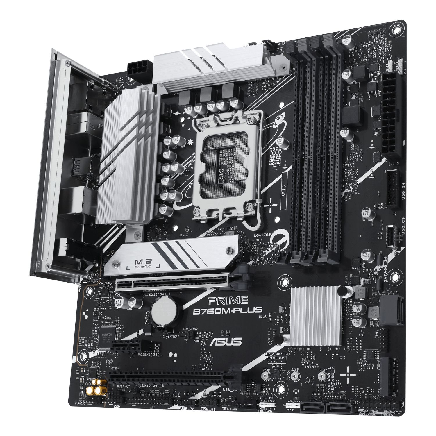 90MB1GY0-M0EAY0 - Placa base ASUS PRIME B760M-PLUS: (1700) 4DDR5 M.2 SATA3 PCIe USB DP HDMI RJ45 mATX 7.1 Ethernet 2.5 GbE (90MB1GY0-M0EAY0)